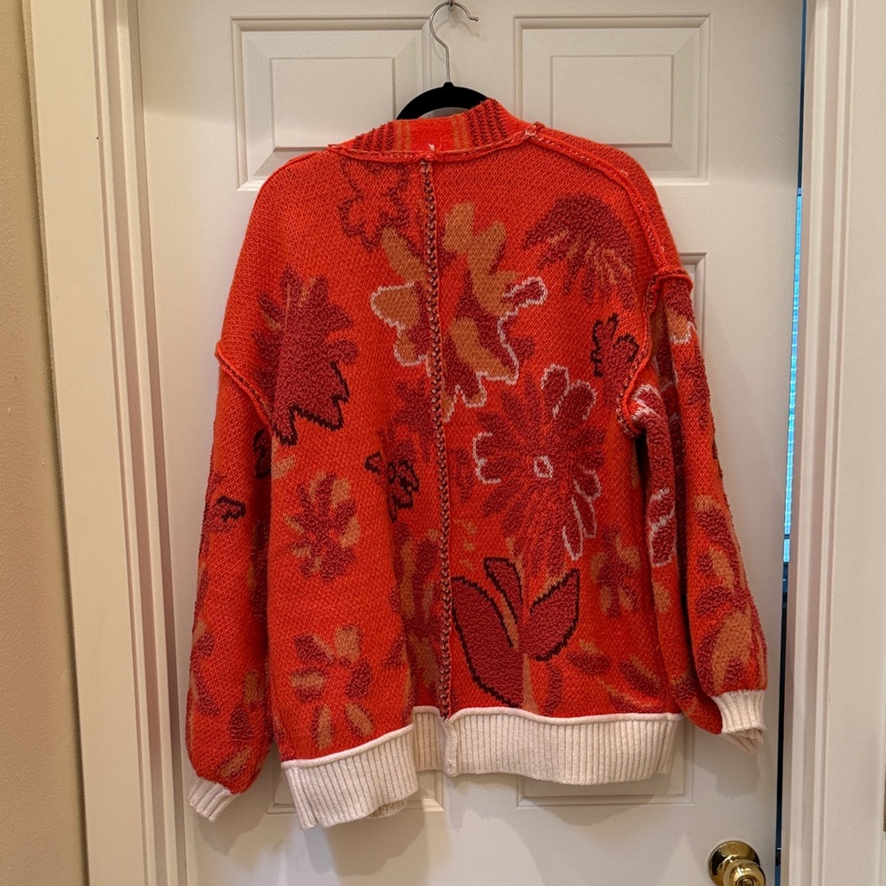 POL Floral Knit Open Cardigan Sweater - Picture 3 of 3